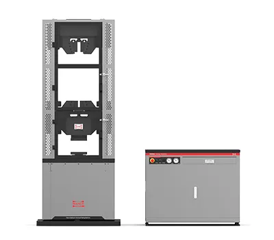 Servo-Hydraulic Universal Testing Machine, Dual Space, Wedge Action Grip