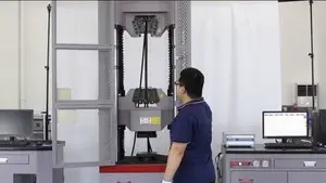 Servo-Hydraulic Universal Testing Machine, Dual Space, Wedge Action Grip